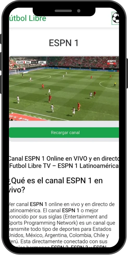 Screenshot Of Futbol Libre App